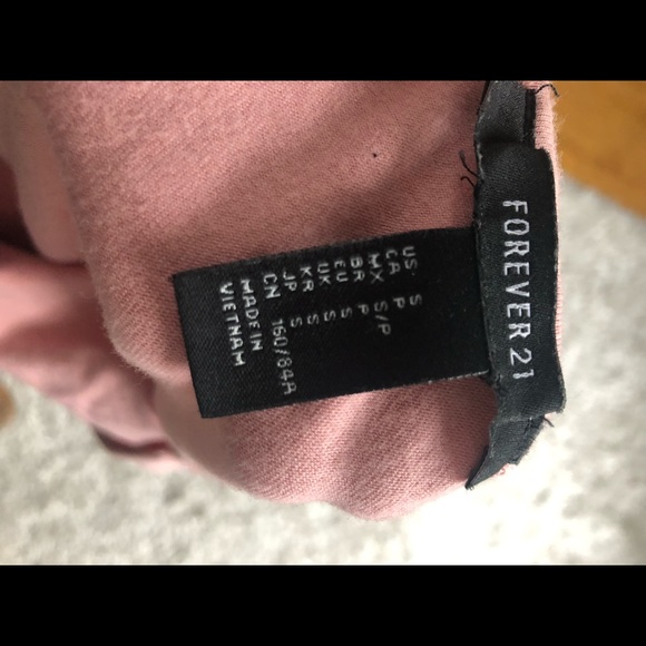 Pink one sleeve forever 21 bodysuit - Picture 3 of 3